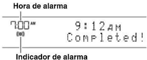 YAMAHA MCRB043DAB - Ajuste de la hora y del tipo de alarma (menu de options) - 3