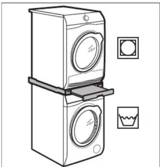 AEG L6FBK84W - Kit de superposition - 1