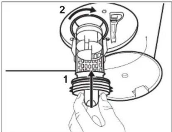 AEG L6FBK84W - Pour nettoyer la pompe,procédez comme suit : - 7