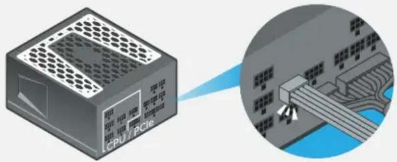 SEASONIC Focus GX750 - CPU and PCIe cables (8-pin connectors) - 2