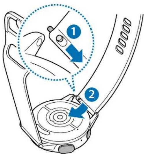 SAMSUNG Galaxy Watch Active 2 - Fixer le bracelet à la montre - 2