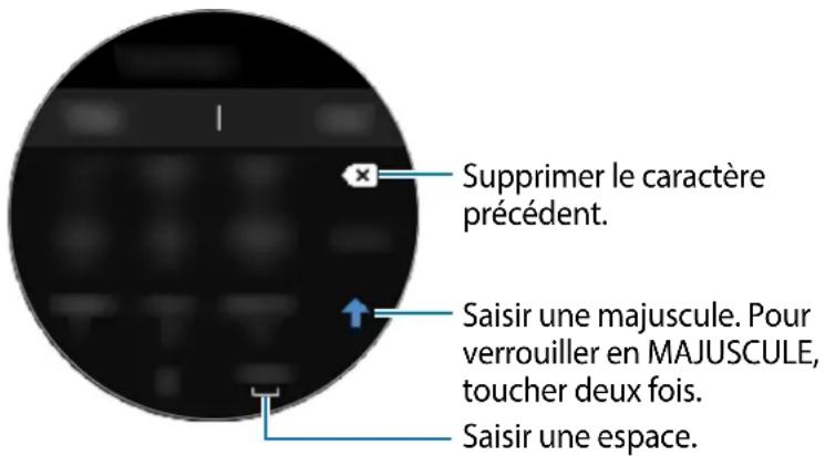 SAMSUNG Galaxy Watch Active 2 - Utiliser le clavier - 2