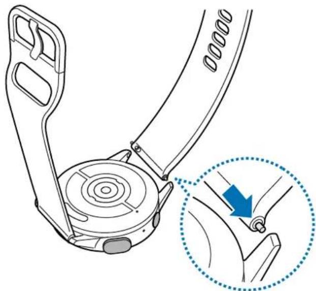 SAMSUNG Galaxy Watch Active 2 - Fixer le bracelet à la montre - 1