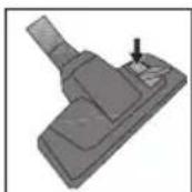 GRUNDIG VCC 4750 A - Réglage de la Brosse pour parquet/moquette - 2