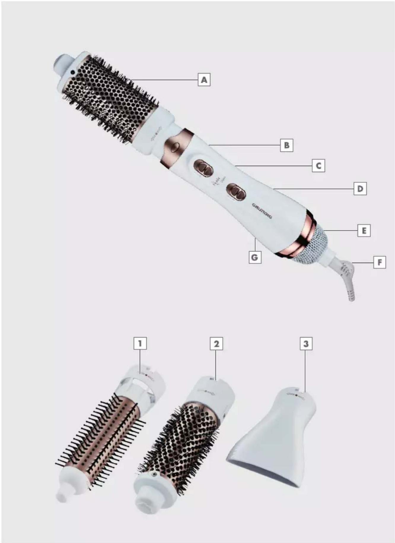 GRUNDIG Profi Curls & Volume HS7880 - Profi Curls & Volume Hair Styler - 2