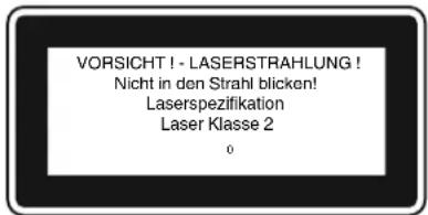 EINHELL TCMS 2513 L - Spezialne upozornenia pre laser - 1