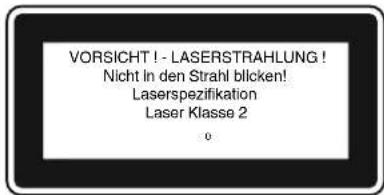 EINHELL TCMS 2513 L - Avertenze speciali per il laser Attenzione: raggio laser - 1