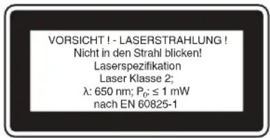 EINHELL GEHH 18 Li T - Varnostni razred laserja 2 - 1
