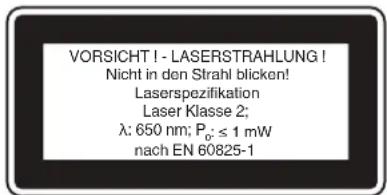 EINHELL GEHH 18 Li T - Special information about the laser - 2