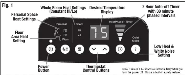 HONEYWELL HeatGenius Ceramic Heater HCE840B - MOVING THE HEATER - 1