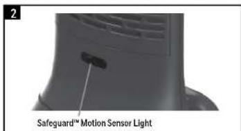 HONEYWELL Ceramic Digital Tower Heater HCE323V - SAFEGUARD™ MOTION SENSOR (HCE323/HCE353 SERIES ONLY) - 1