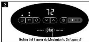 HONEYWELL Ceramic Digital Tower Heater HCE323V - SENSOR DE MOVIMIENTO CON CARACTERISTICCA DE SEGURIDAD SAFEGUARD (SOLO LAS SERIES HCE323/HCE353) - 2