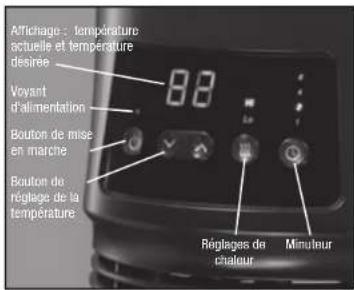 HONEYWELL 360° Surround Heater HHF370B - Modèle de la série HHF370 - Appareil de chaffage numérique 360^ Surround HeatTM avec commande à distance - 1