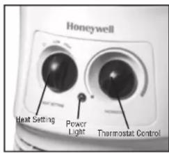 HONEYWELL 360° Surround Heater HHF370B - Model HHF360 Series - Manual Surround Heat Heater Operation - 1