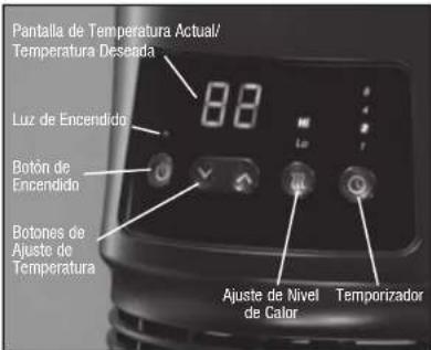 HONEYWELL 360° Surround Heater HHF360W - Operación del Control Remoto - 1