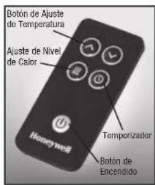 HONEYWELL 360° Surround Heater HHF360W - Operación del Control Remoto - 2