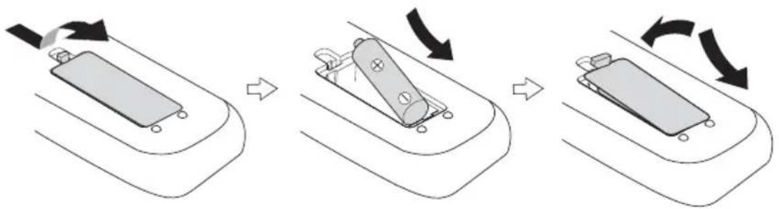 SCANSONIC DA310 - Cambiar la pila del mando a distancia - 1