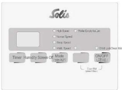 Solis Perfect Air 7219 - IL DISPLAY A LED E I TASTI DI FUNZIONE SUL DISPOSITIVO - 1