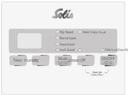 Solis Perfect Air 7219 - HET DISPLAY EN DE FUNCTIEMELDINGEN - 2