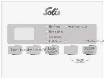 Solis Perfect Air 7219 - THE DISPLAY AND THE FUNCTION BUTTONS - 1