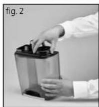 Solis Ultrasonic Pure 7217 - APPORTARE LA CARTUCCIA DECALCIFICANTE E VERSAMENTO DELL'ACQUA NEL SERBATOIO - 2