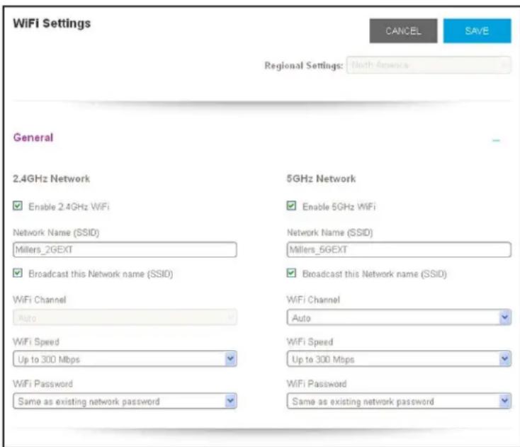 NETGEAR EX3700 - Pour modifier le nom de réseau WiFi : - 1