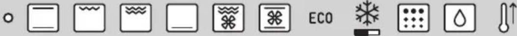 Row of icons representing environmental or ecological symbols including water, gas, and a water droplet with an 'ECO' label.