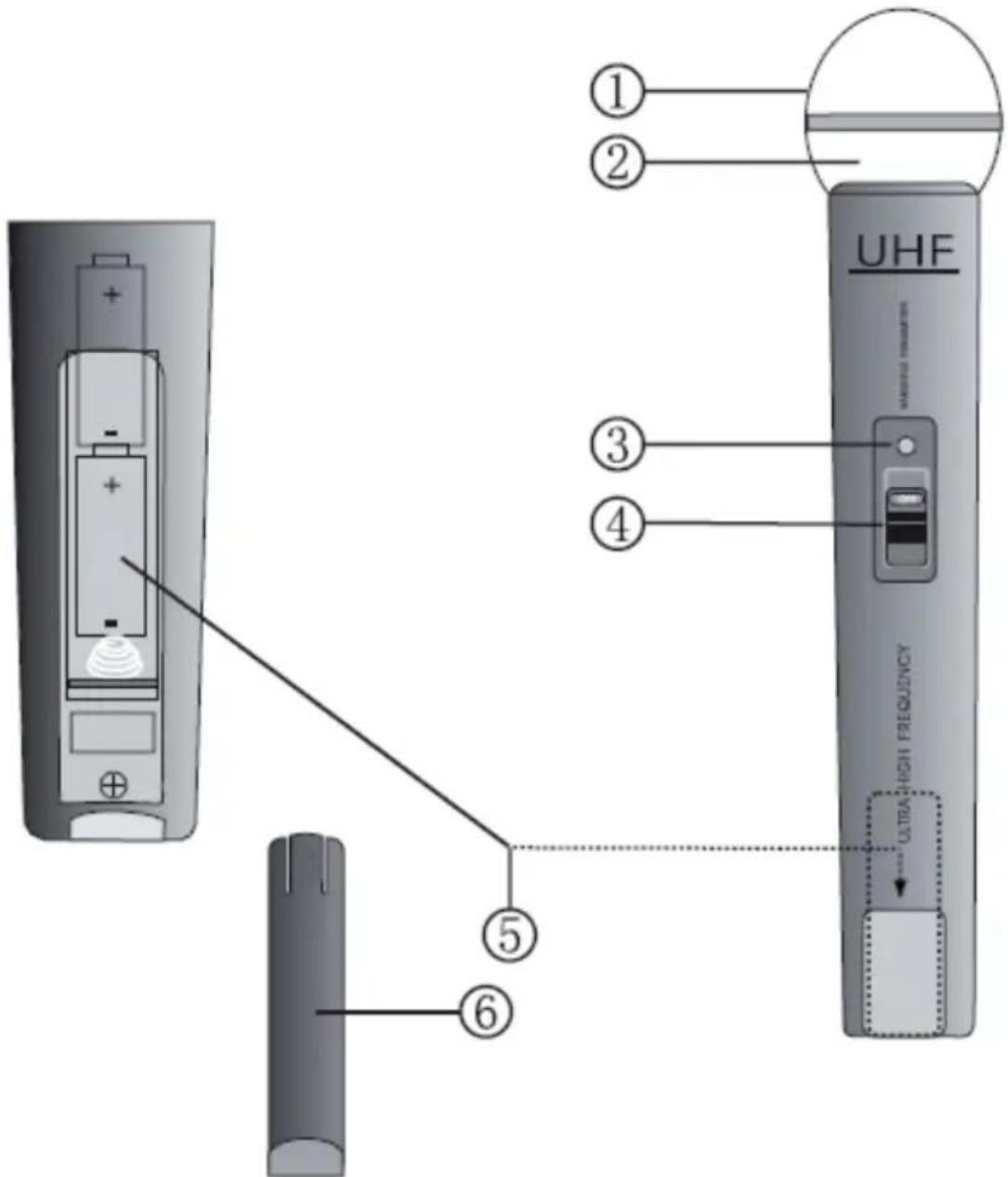 NEDIS MPWL611BK - Beschrijving microfoon - 1