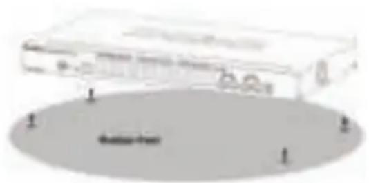 D-LINK DGS1510 - Installazione su un ripiano o una scrivania - 1