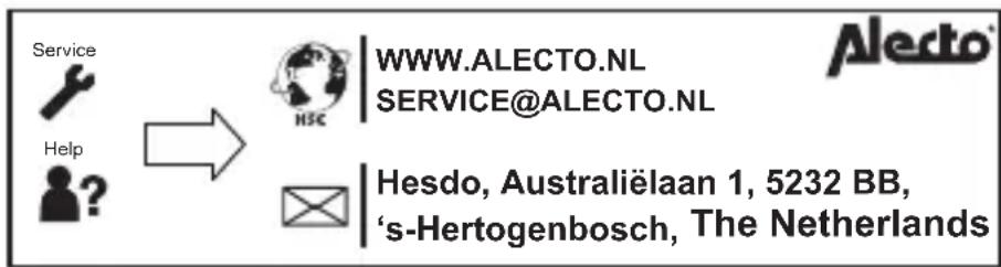 ALECTO AVM500 - WARRANTY - 1