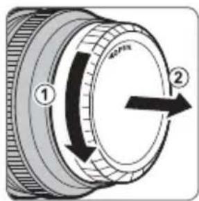 FUJIFILM Fujinon XF90mm F2 R LM WR - Retrait des bouchons - 2