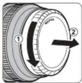 FUJIFILM Fujinon XF90mm F2 R LM WR - Suojusten poistaminen - 2