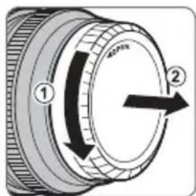 FUJIFILM Fujinon XF90mm F2 R LM WR - Rimozione dei tappi copri ottica - 2
