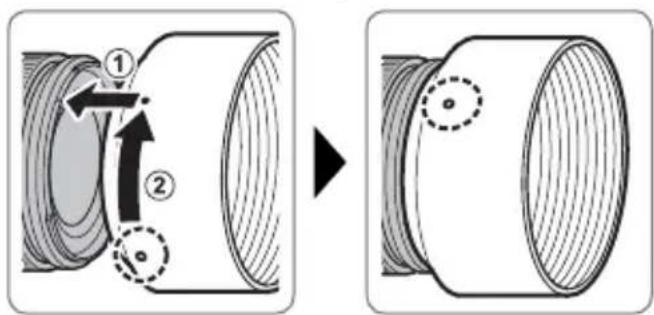 FUJIFILM Fujinon XF90mm F2 R LM WR - Podłuczanie osłony przyciwstonecznej - 1