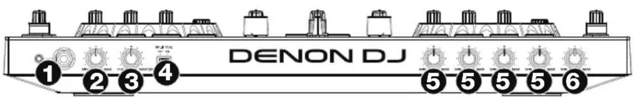 DENON MC4000 - Pannello anteriore - 1
