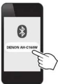 DENON AHC160W - Le casque audio se connecte automatiquement par Bluetooth au périphérique Bluetooth. - 1