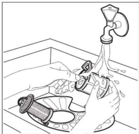 AEG FSE83617P - Cleaning the filters - 5