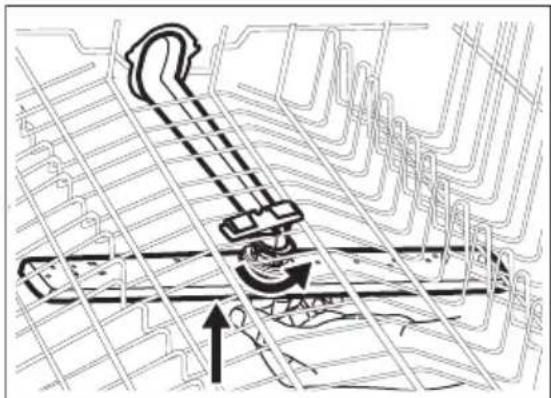 AEG FSE83617P - Cleaning the upper spray arm - 3