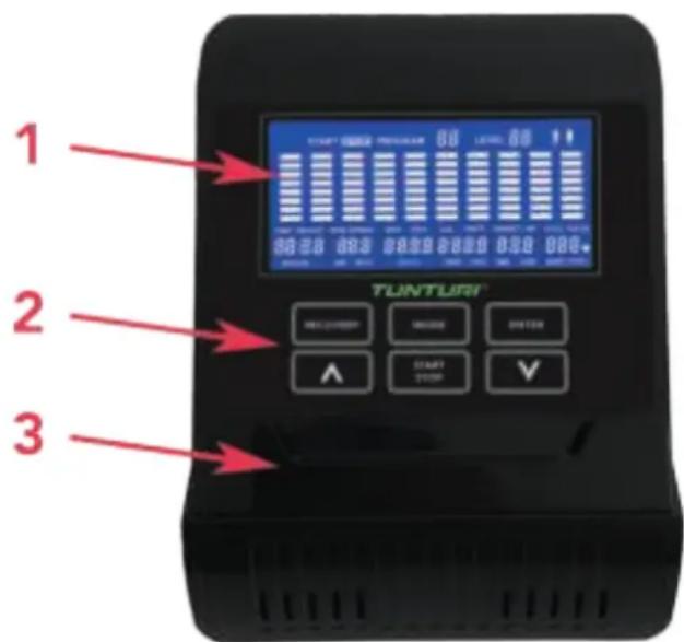 TUNTURI Star Fit C100 - Konsole (Abb F) - 1
