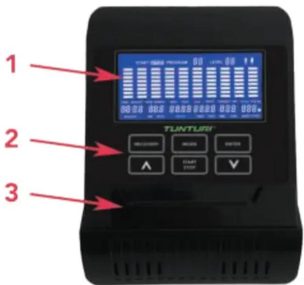 TUNTURI Star Fit C100 - Console (fig F) - 1