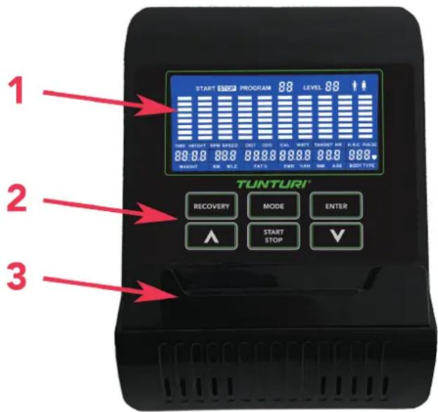 TUNTURI Star Fit R100 - Console (fig F) - 1