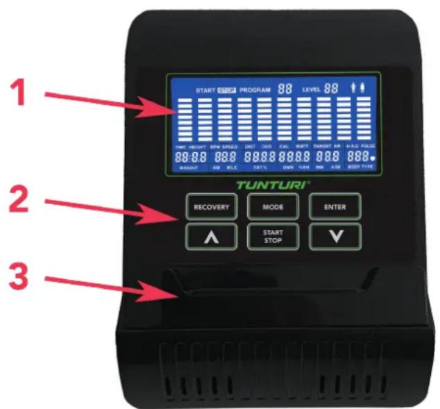 TUNTURI Star Fit R100 - Console (fig F) - 1