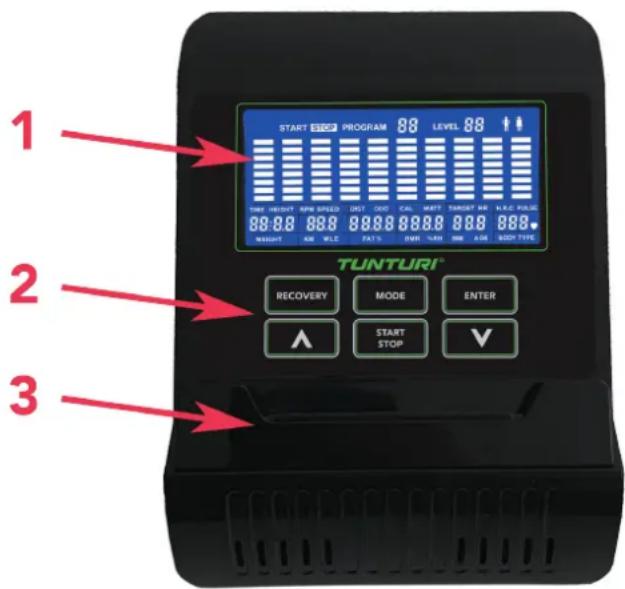 TUNTURI Star Fit R100 - Konsole (Abb F) - 1