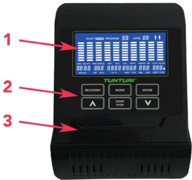 TUNTURI Star Fit R100 - Console (fig F) - 1