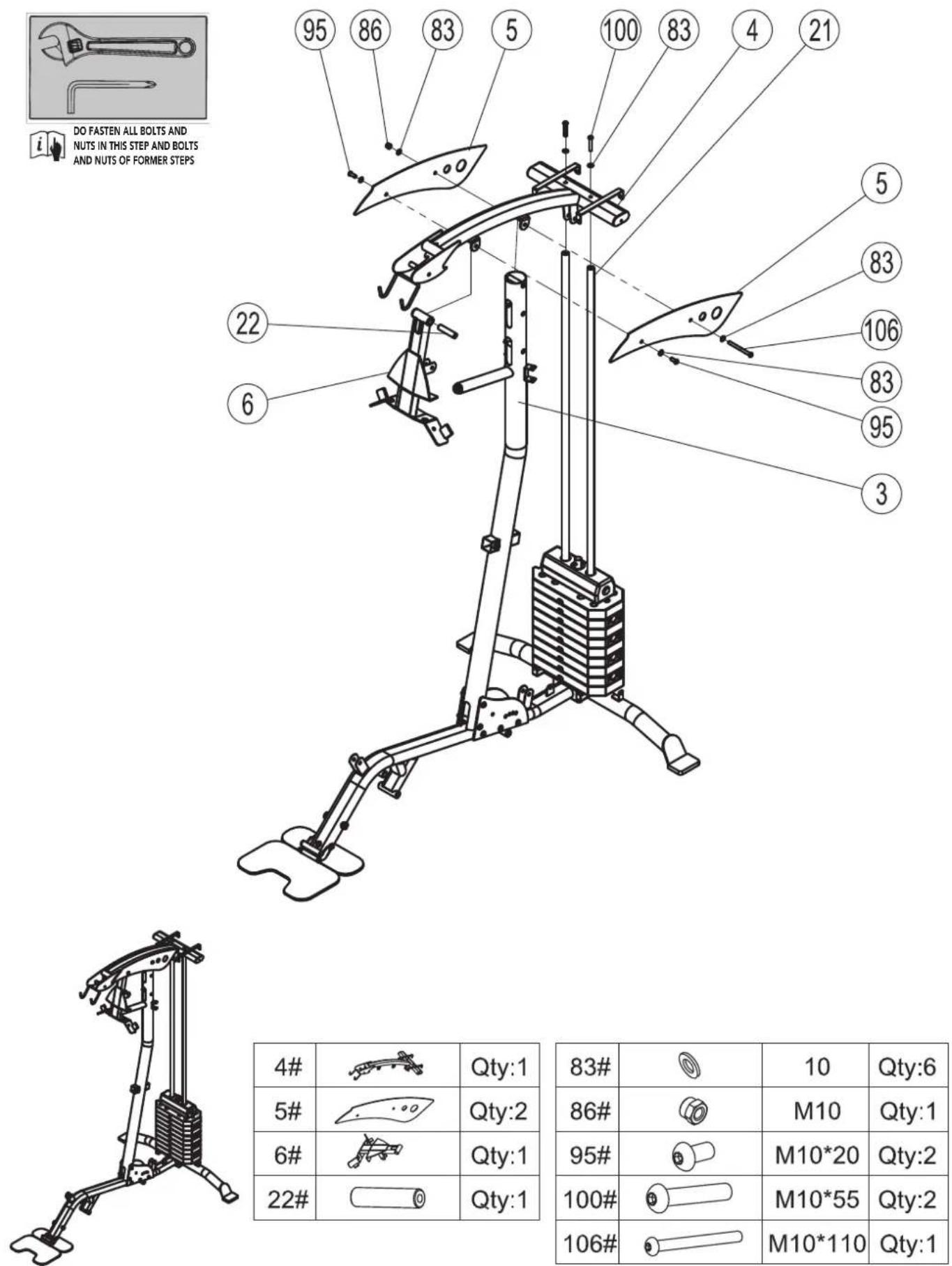 TUNTURI Home Gym HG60 - 3 - 1