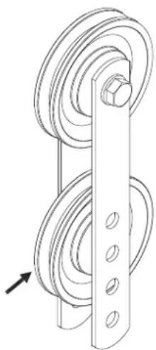 TUNTURI Home Gym HG40 - Cable Tension Adjustment - 1