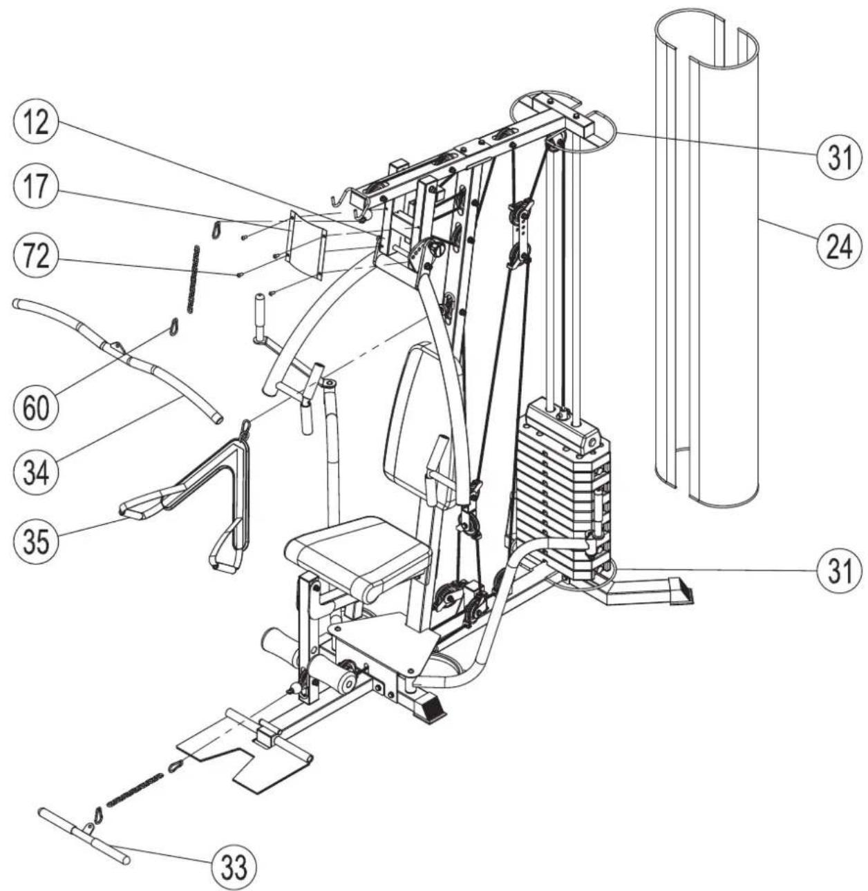 TUNTURI Home Gym HG40 - 9 - 2