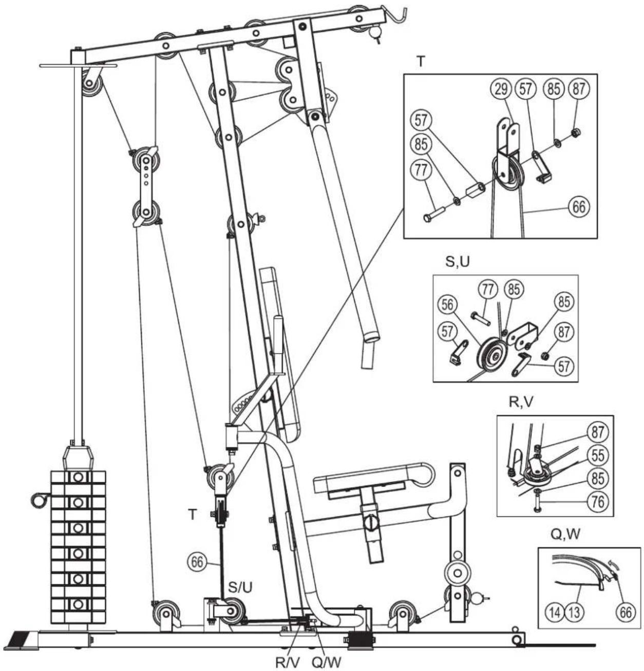 TUNTURI Home Gym HG40 - 9 - 1