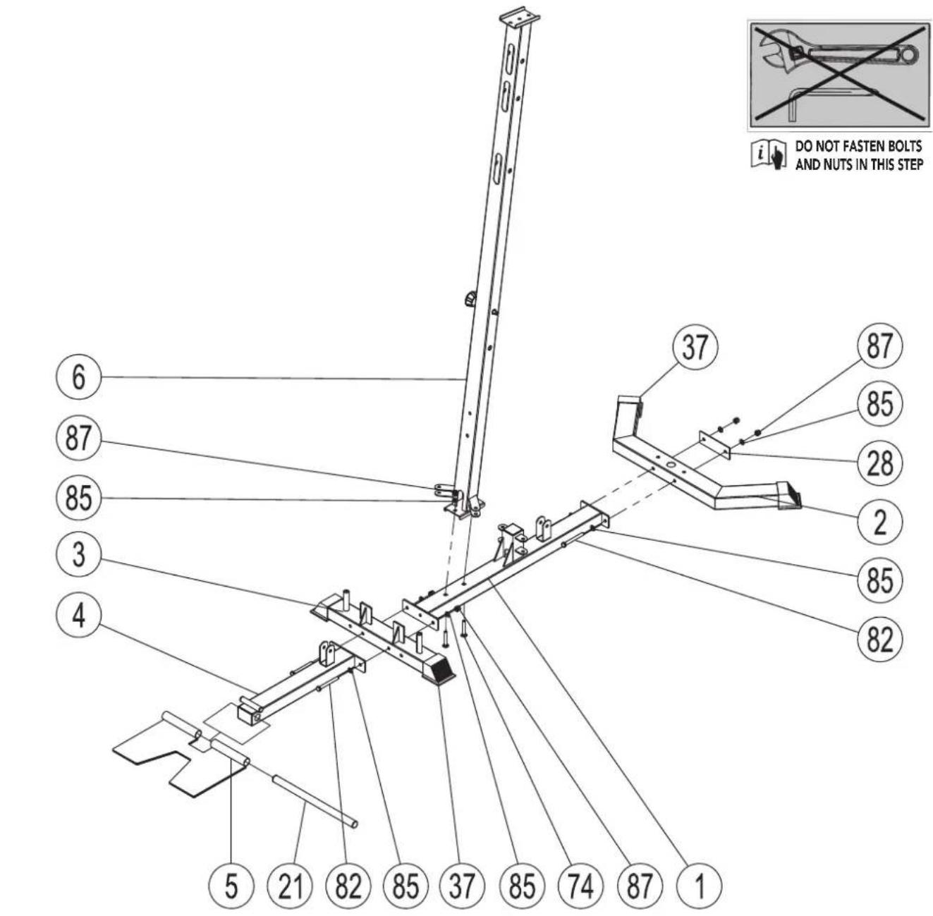 TUNTURI Home Gym HG40 - Important: Bitte beachten: Attention: Belangrijk: Nota: - 1