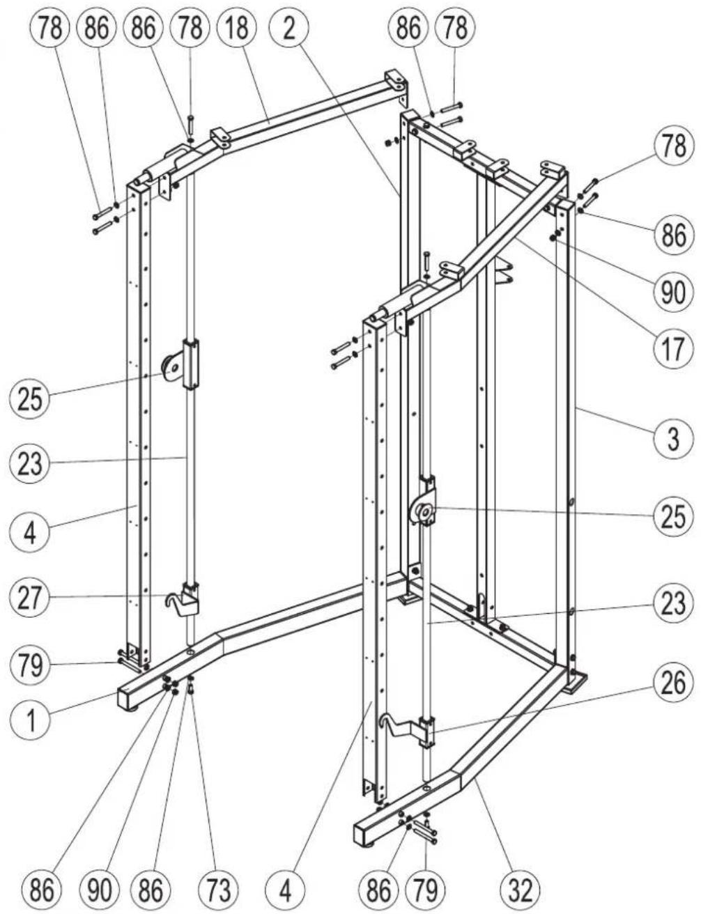 TUNTURI Full Smith SM80 - 3 - 3